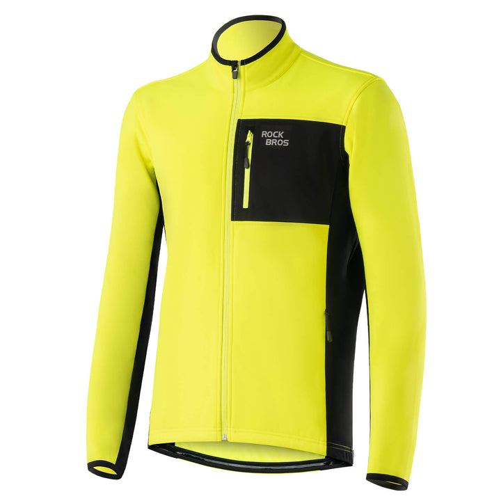 Heren winter fietsjack met fleece