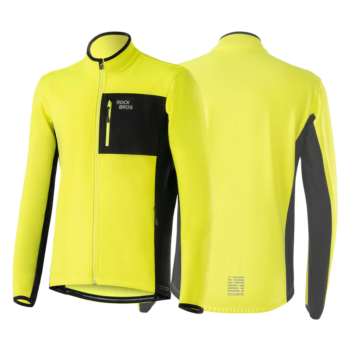 Heren winter fietsjack met fleece