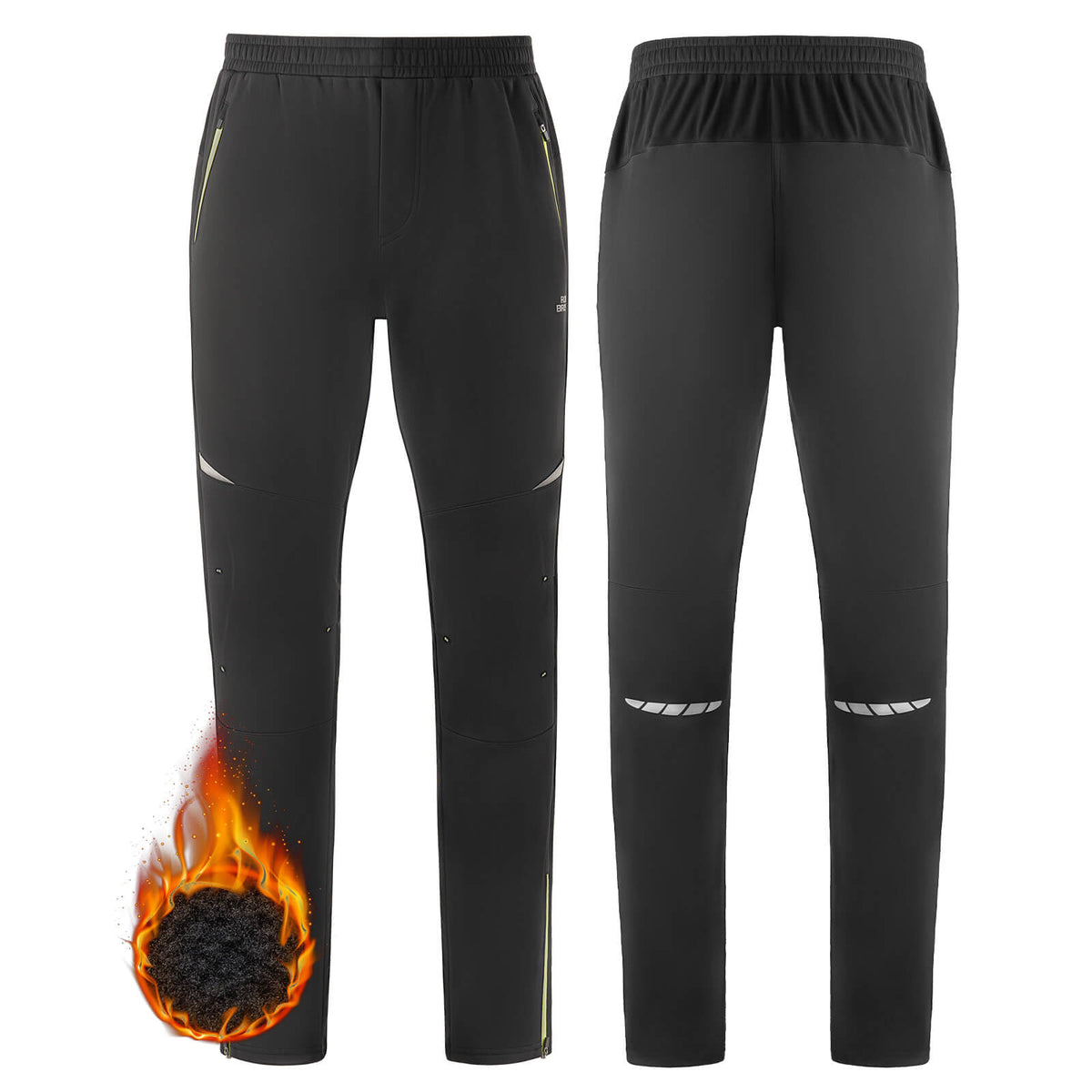 Heren thermische winter fietsbroek
