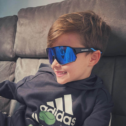 ROCKBROS Kids Cycling Glasses UV400 Protection Sunglasses for Boys Girls - ROCKBROS-UK