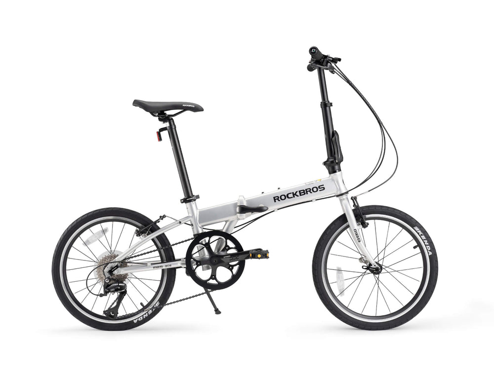 ROCKBROS MBS-Klapprad -20 Zoll 8 Gängen | Citybike-Silber 