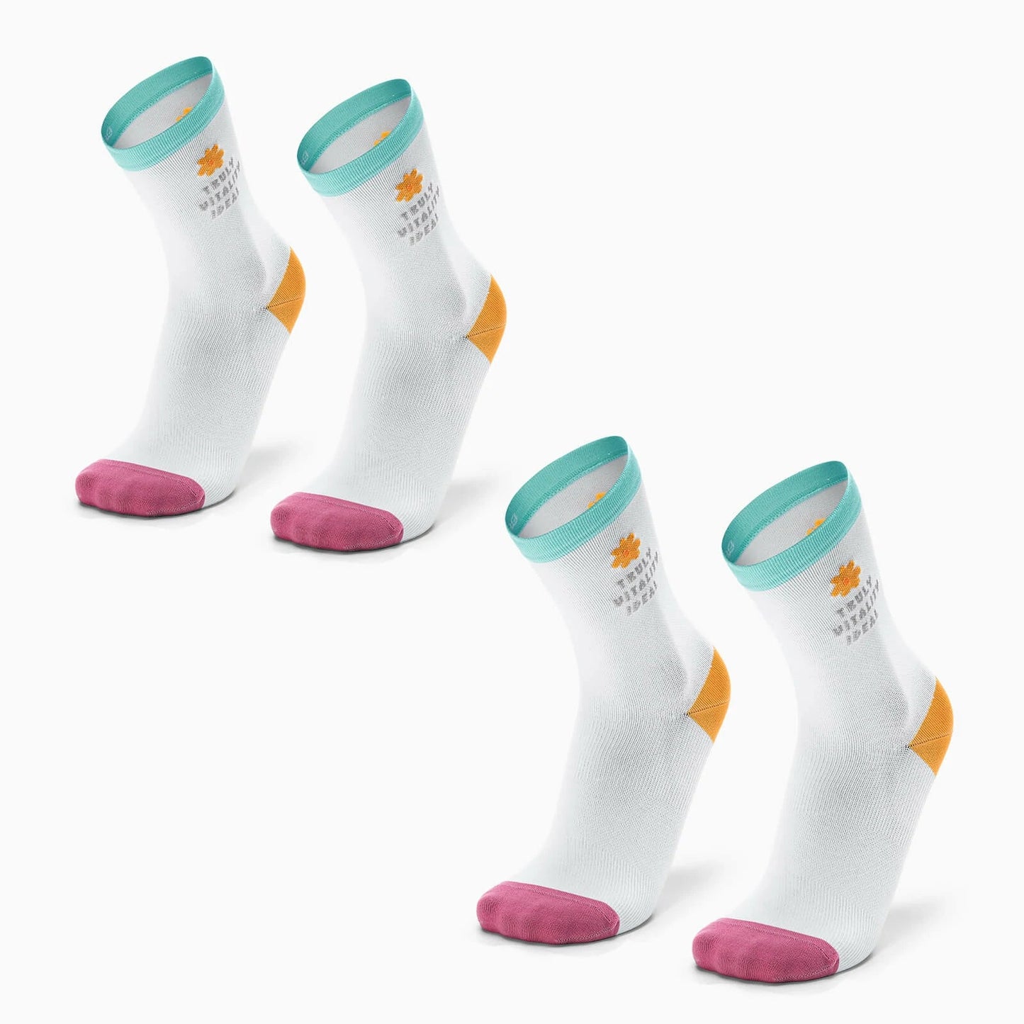ROCKBROS TVI Performance Cycling Socks 2-Pairs Lightweight Breathable Crew - ROCKBROS-UK
#Color_Colorful