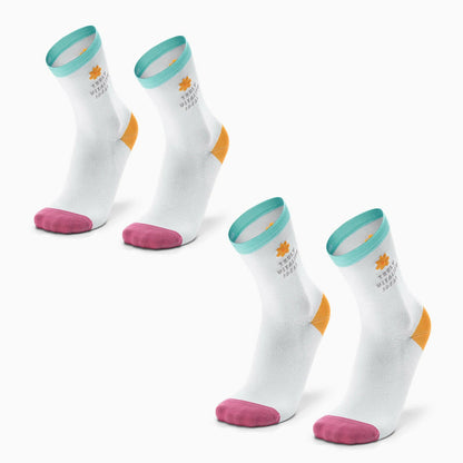 ROCKBROS TVI Performance Cycling Socks 2-Pairs Lightweight Breathable Crew - ROCKBROS-UK
#Color_Colorful