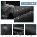 Waterbestendige regenjas en overbroek met reflectie