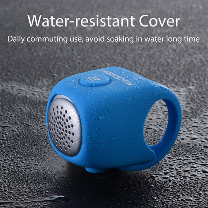 Rockbros-Bike Bell 90dB Electric Cycling Bells Loud Rainproof 3 Modes #color_Blue
