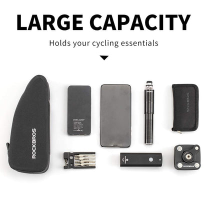 Rockbros Waterproof Top Tube Bag Bike Frame Bag with Double Zipper