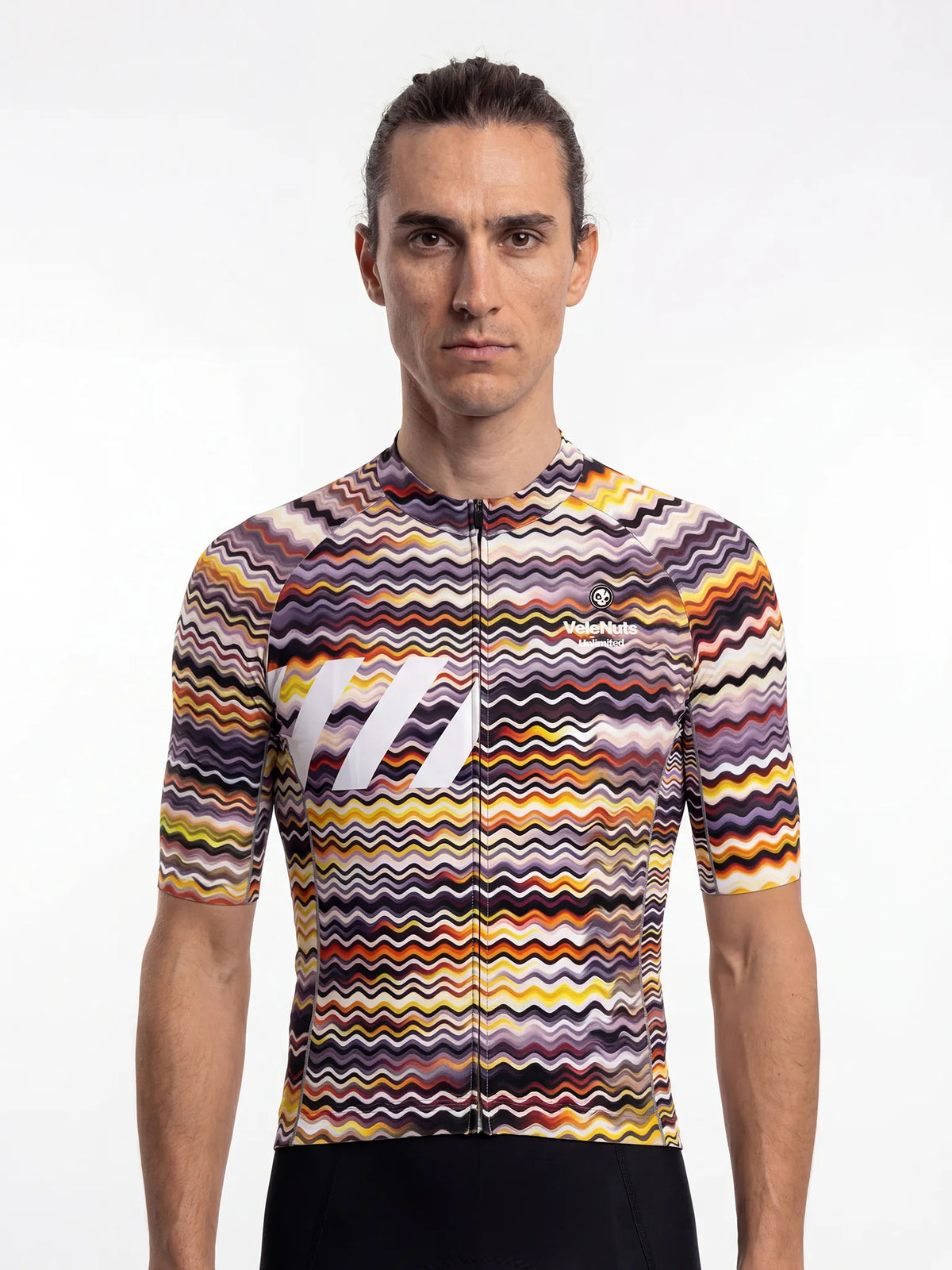 ROCKBROS heren fietsshirt Retro Signal ademend wielershirt Psychedelic Wave