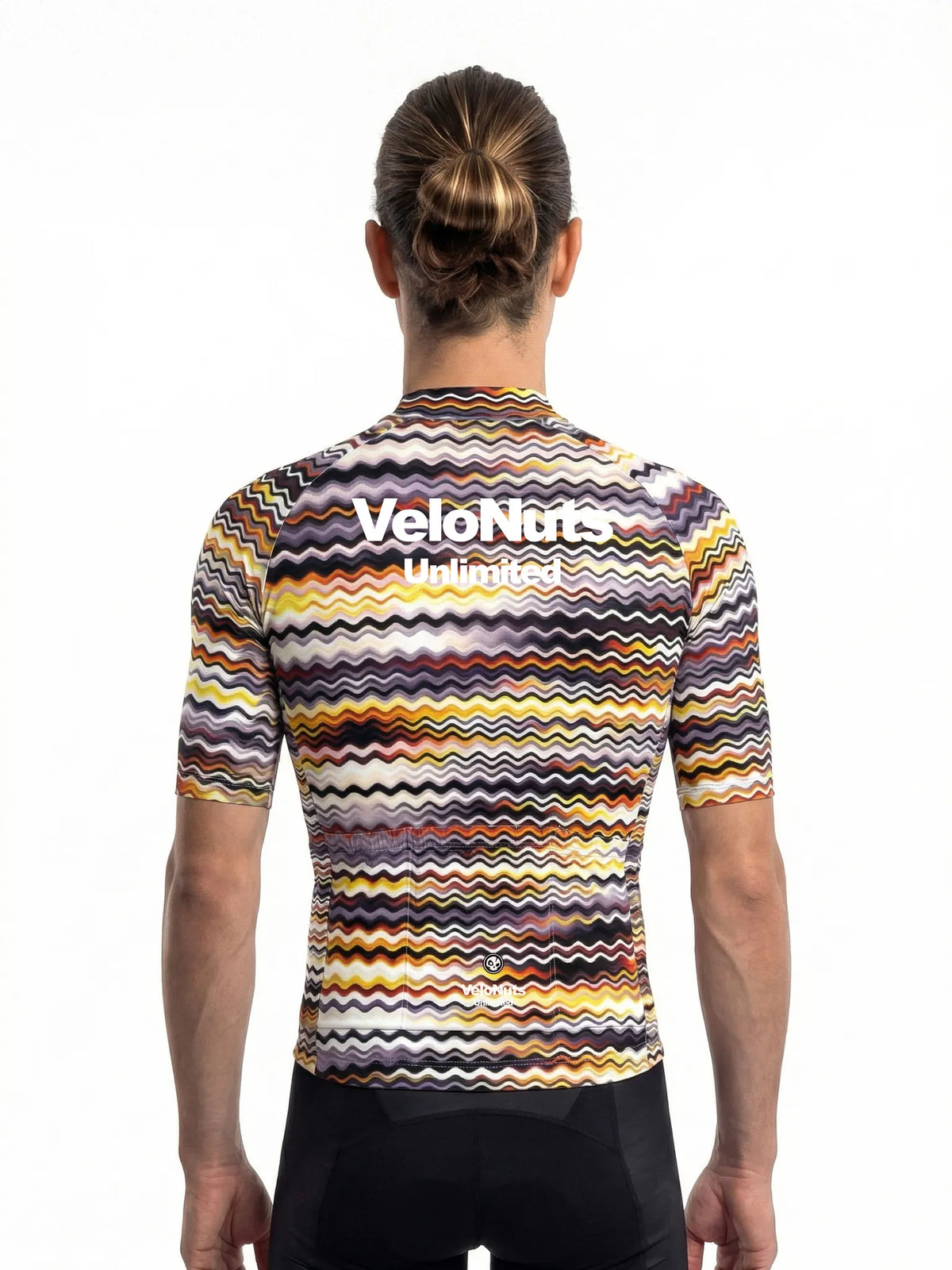 ROCKBROS heren fietsshirt Retro Signal ademend wielershirt Psychedelic Wave