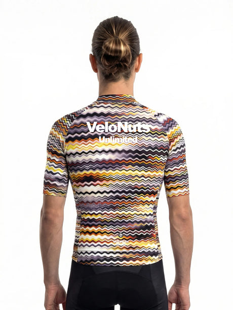 ROCKBROS heren fietsshirt Retro Signal ademend wielershirt Psychedelic Wave