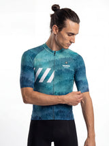 ROCKBROS heren fietsshirt Liquid Terrain ademend wielershirt Reef Contour