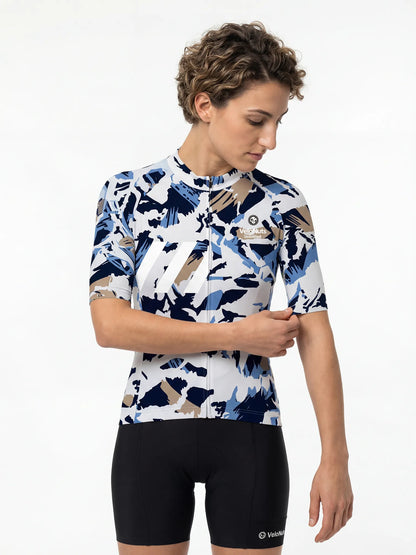 ROCKBROS dames fietsshirt Urban Camo ademend wielershirt Brush Leaf Camo