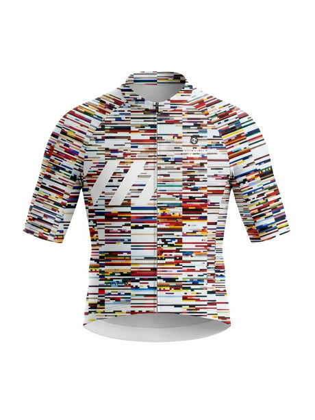 ROCKBROS dames fietsshirt Pixel Riot ademend wielershirt Glitch Scan