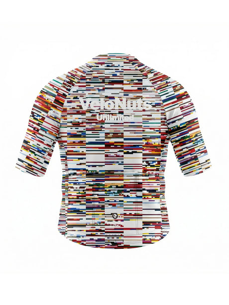 ROCKBROS dames fietsshirt Pixel Riot ademend wielershirt Glitch Scan