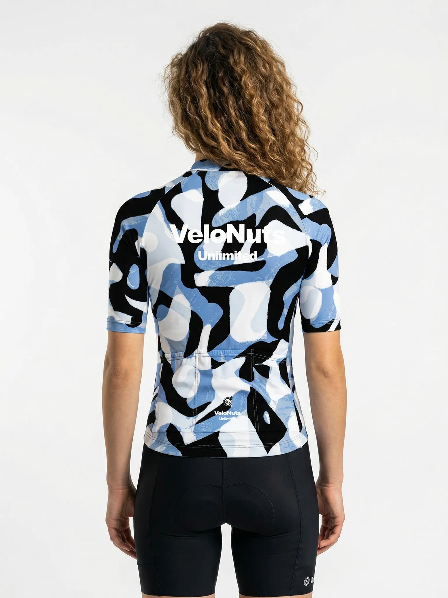 ROCKBROS dames fietsshirt Urban Camo ademend wielershirt Ink Blob Camo