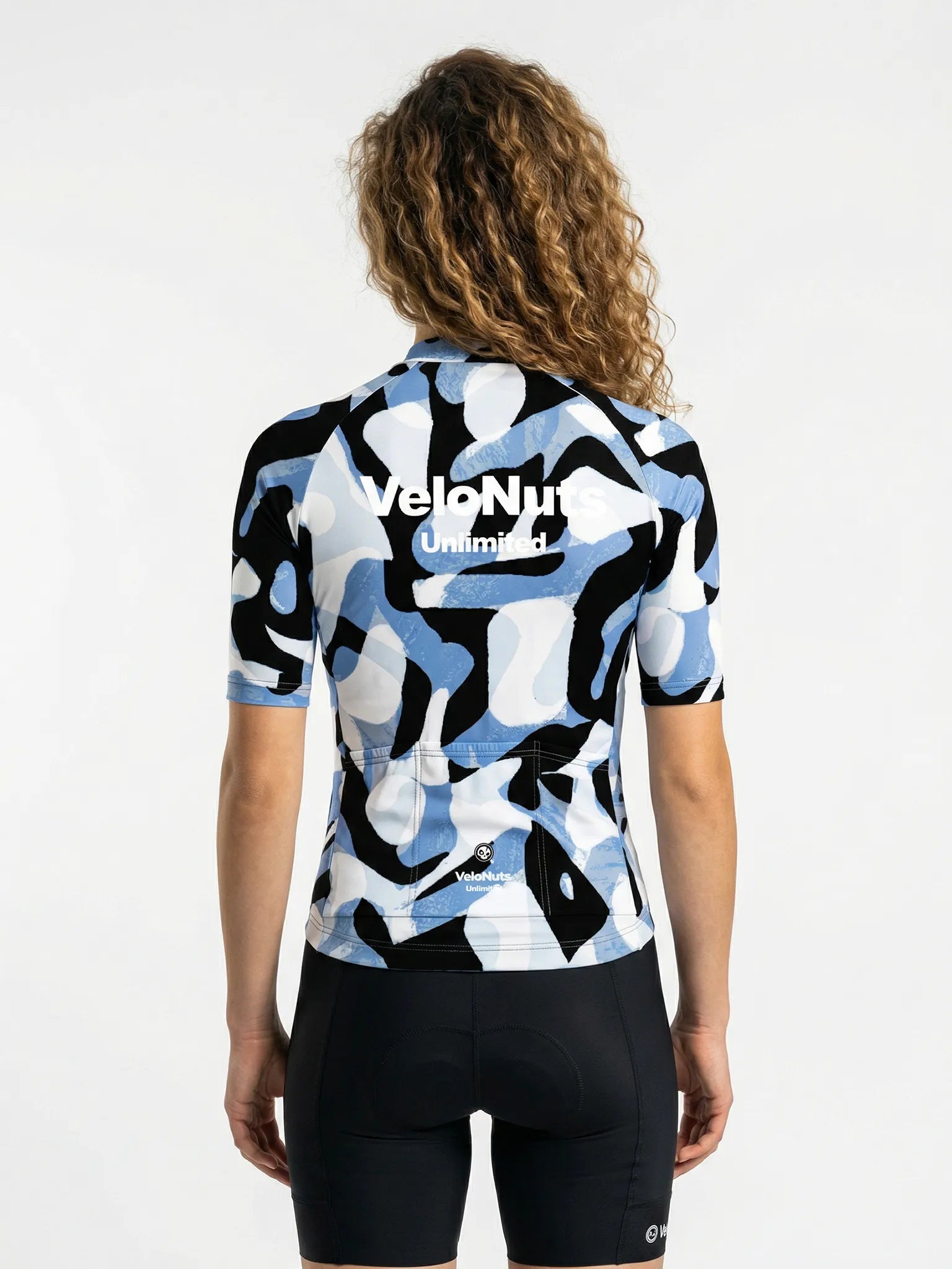 ROCKBROS dames fietsshirt Urban Camo ademend wielershirt Ink Blob Camo