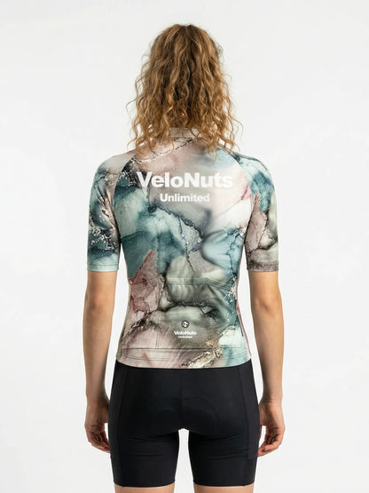 ROCKBROS dames fietsshirt Liquid Terrain ademend wielershirt Mineral Vein