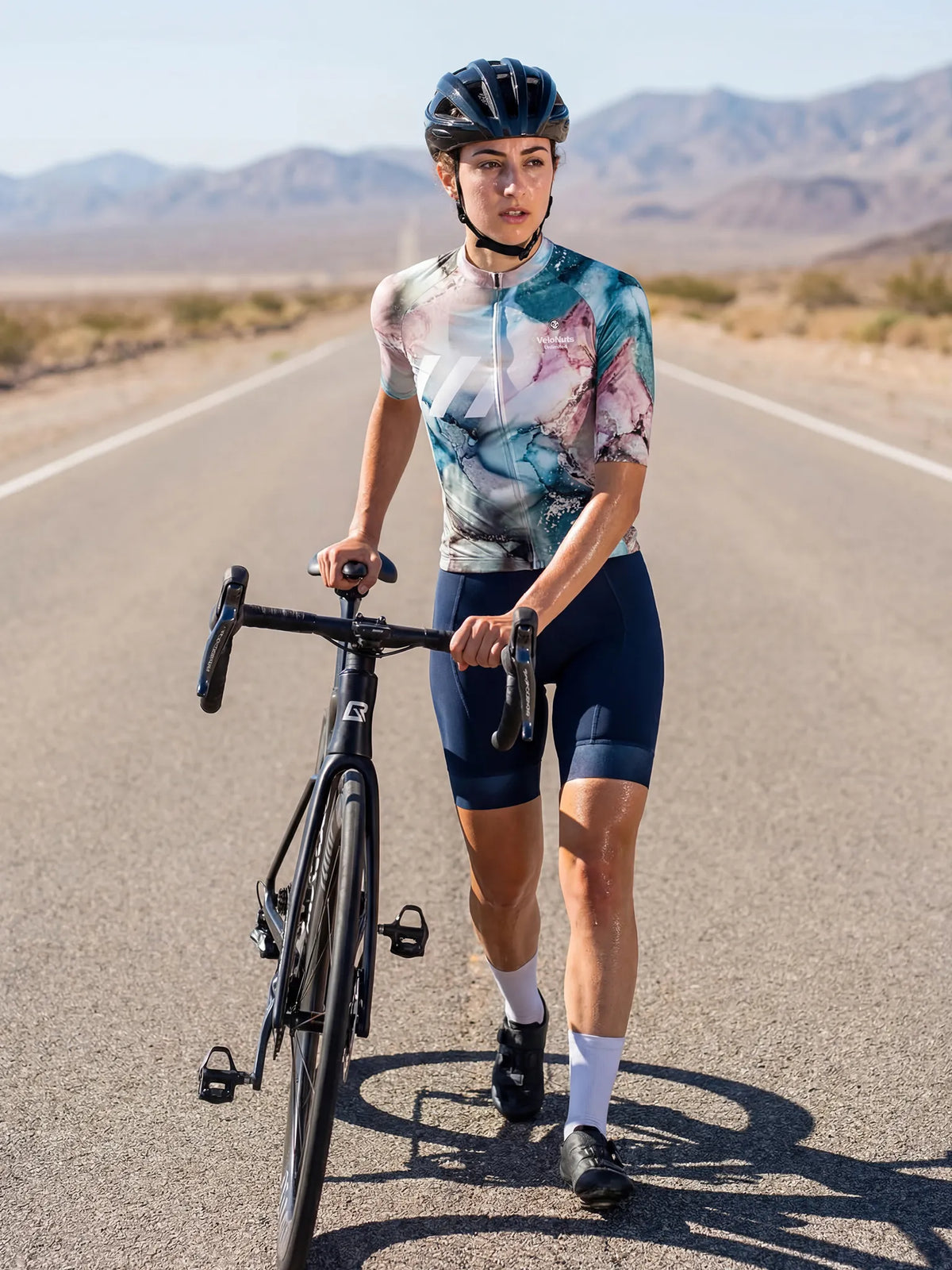 ROCKBROS dames fietsshirt Liquid Terrain ademend wielershirt Mineral Vein