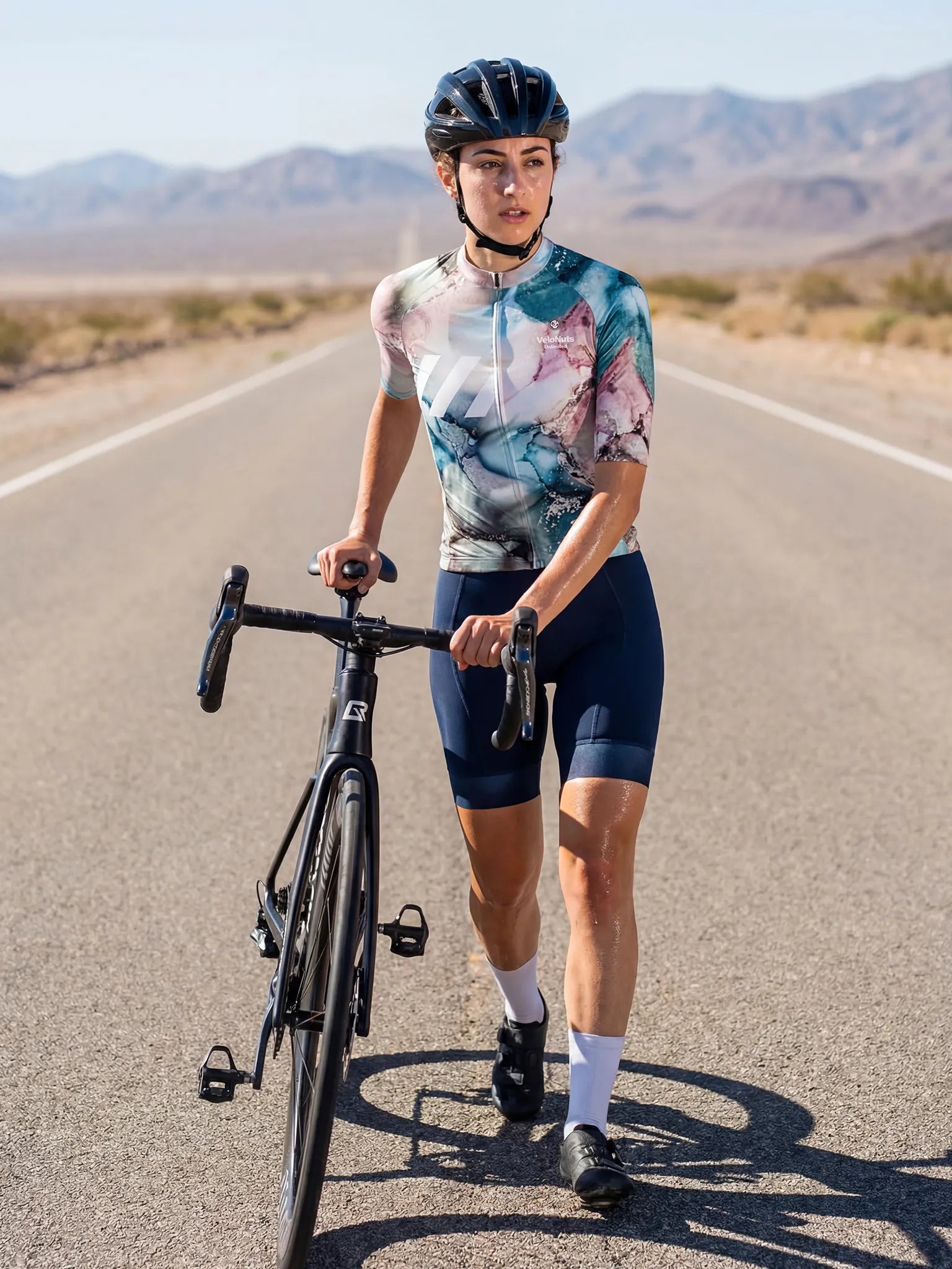 ROCKBROS dames fietsshirt Liquid Terrain ademend wielershirt Mineral Vein