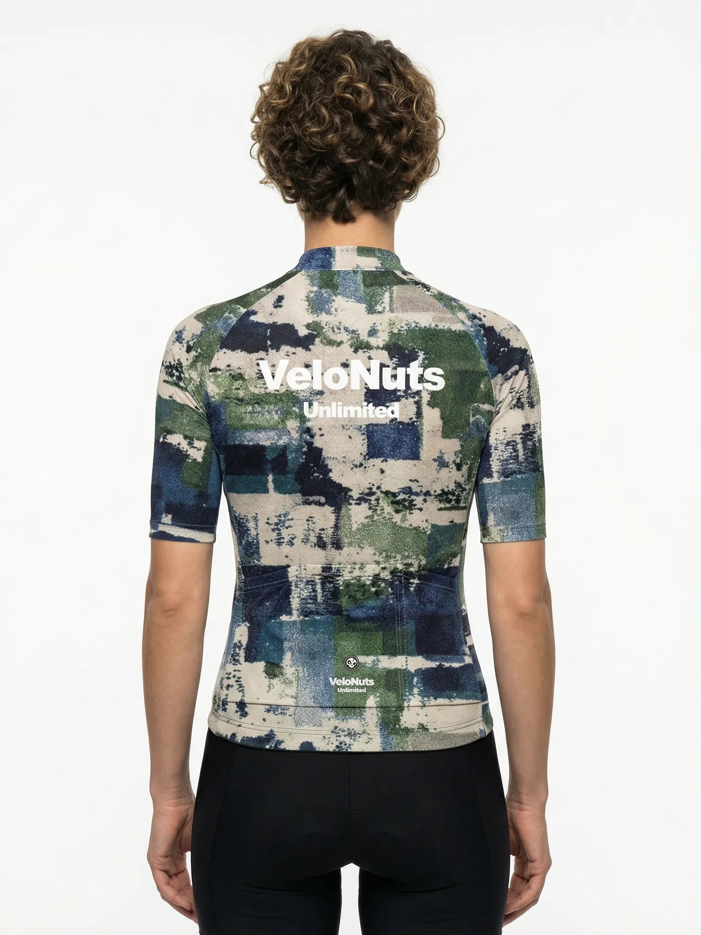 ROCKBROS dames fietsshirt Terrain Blocks ademend wielershirt Moss Stone Blocks
