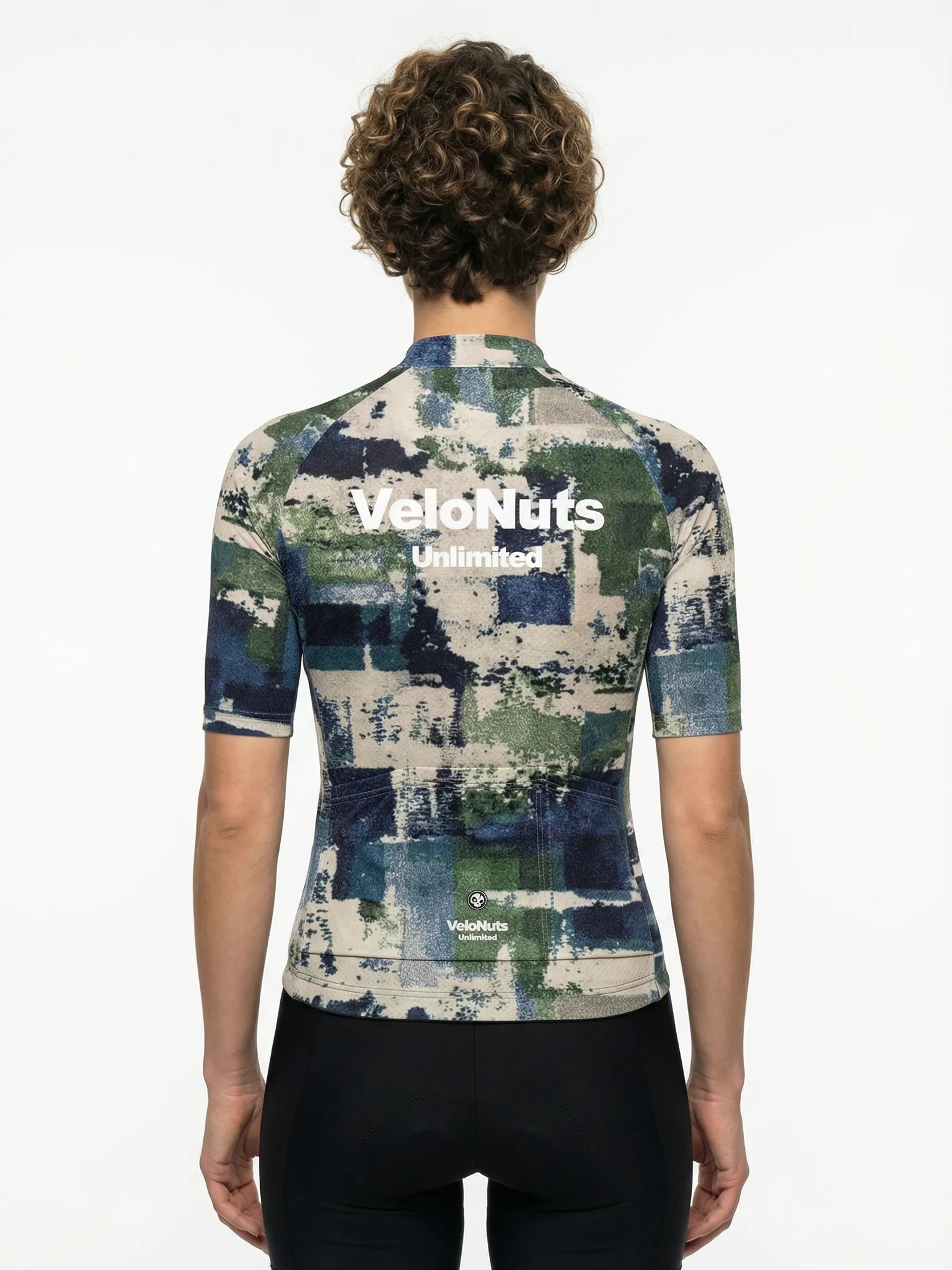 ROCKBROS dames fietsshirt Terrain Blocks ademend wielershirt Moss Stone Blocks