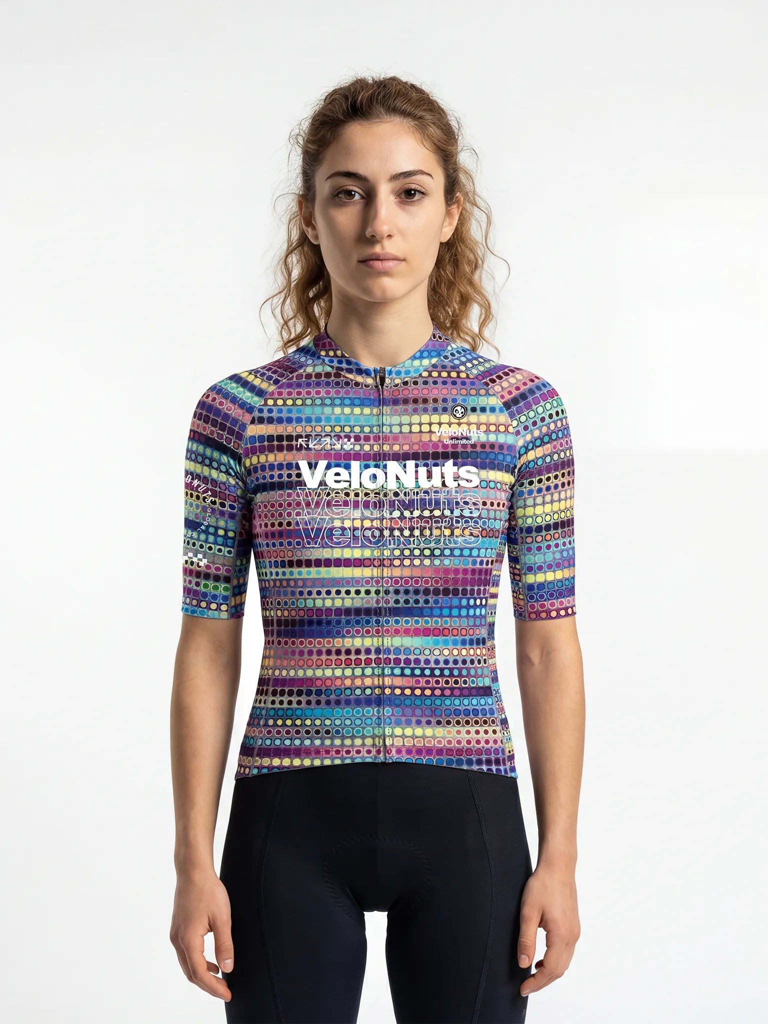 ROCKBROS dames fietsshirt Retro Signal ademend wielershirt Neon Dotwave