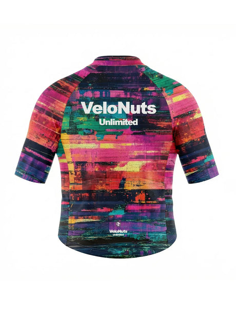 ROCKBROS dames fietsshirt Pixel Riot ademend wielershirt Neon Glitch