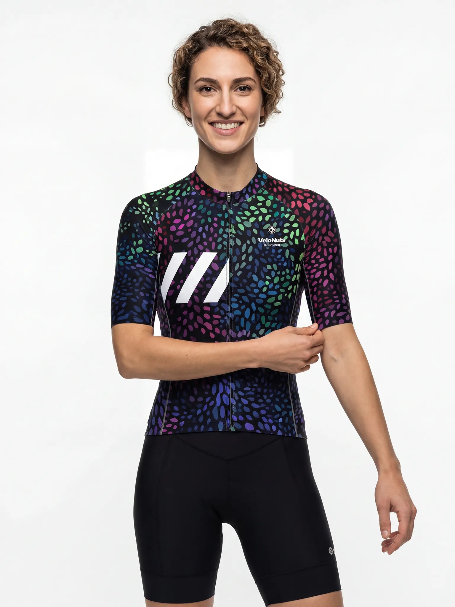 ROCKBROS dames fietsshirt Biolume Garden ademend wielershirt Neon Seed Burst