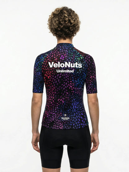 ROCKBROS dames fietsshirt Biolume Garden ademend wielershirt Neon Seed Burst
