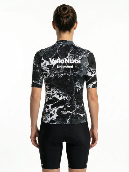 ROCKBROS dames fietsshirt Liquid Terrain ademend wielershirt Noir Marble