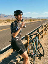 ROCKBROS dames fietsshirt Liquid Terrain ademend wielershirt Noir Marble