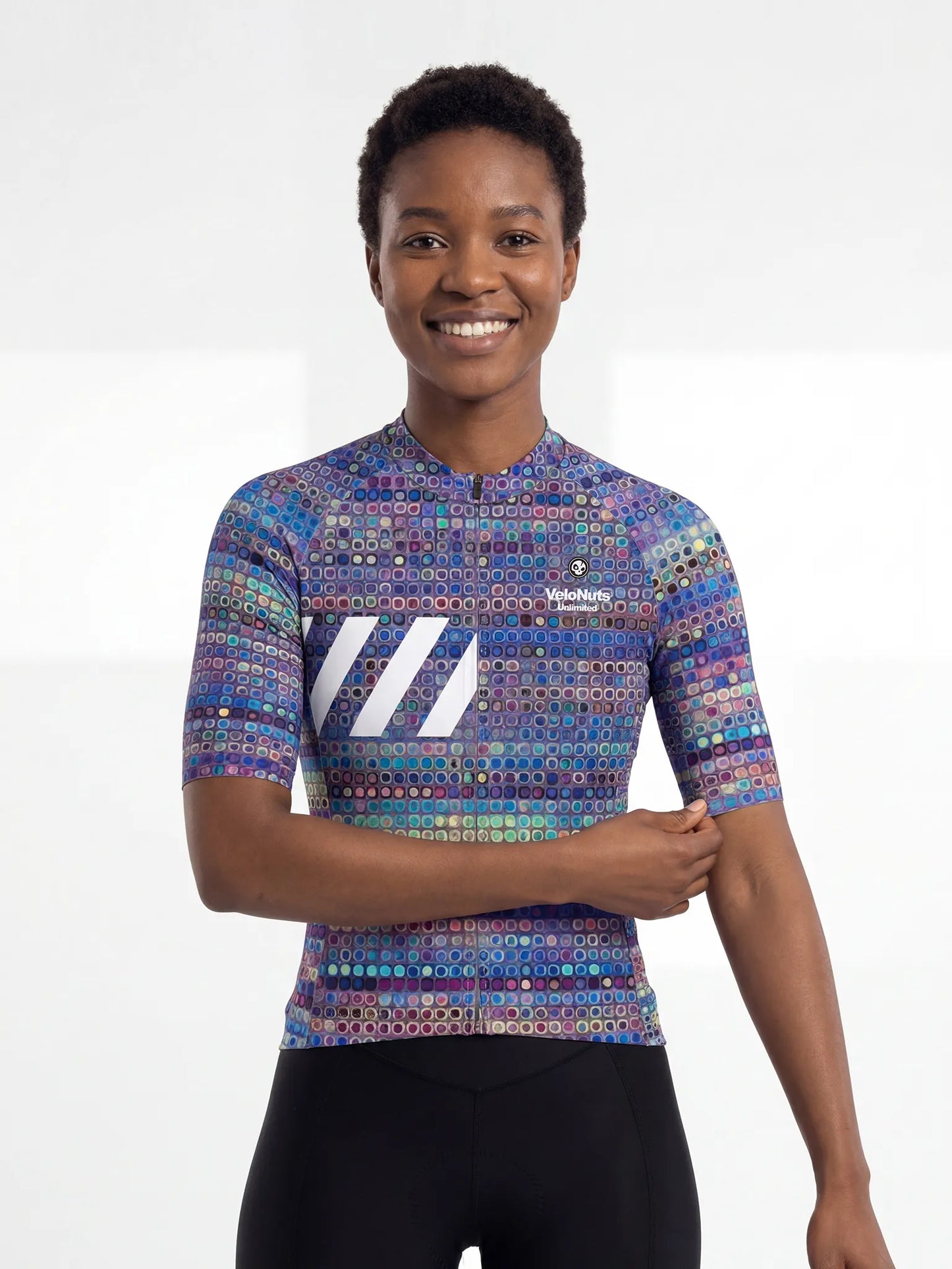 ROCKBROS dames fietsshirt Pixel Riot ademend wielershirt Prism Mosaic