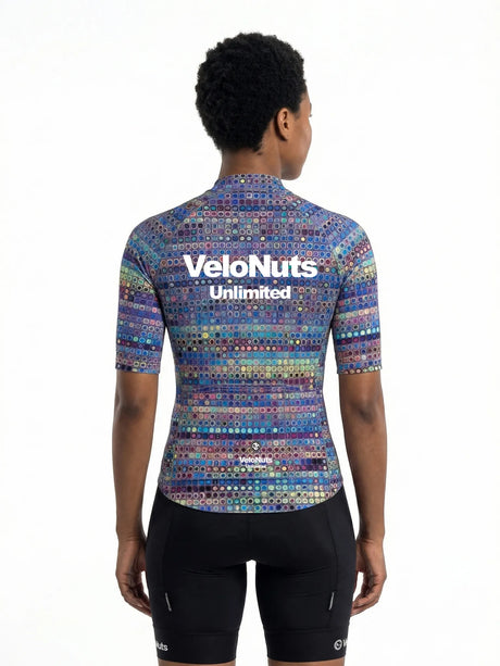 ROCKBROS dames fietsshirt Pixel Riot ademend wielershirt Prism Mosaic