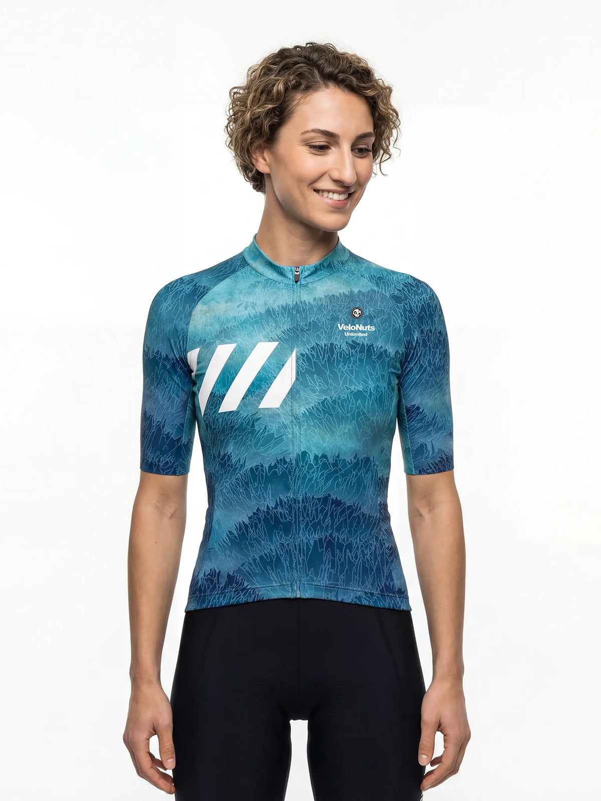 ROCKBROS dames fietsshirt Liquid Terrain ademend wielershirt Ice Reef Contour