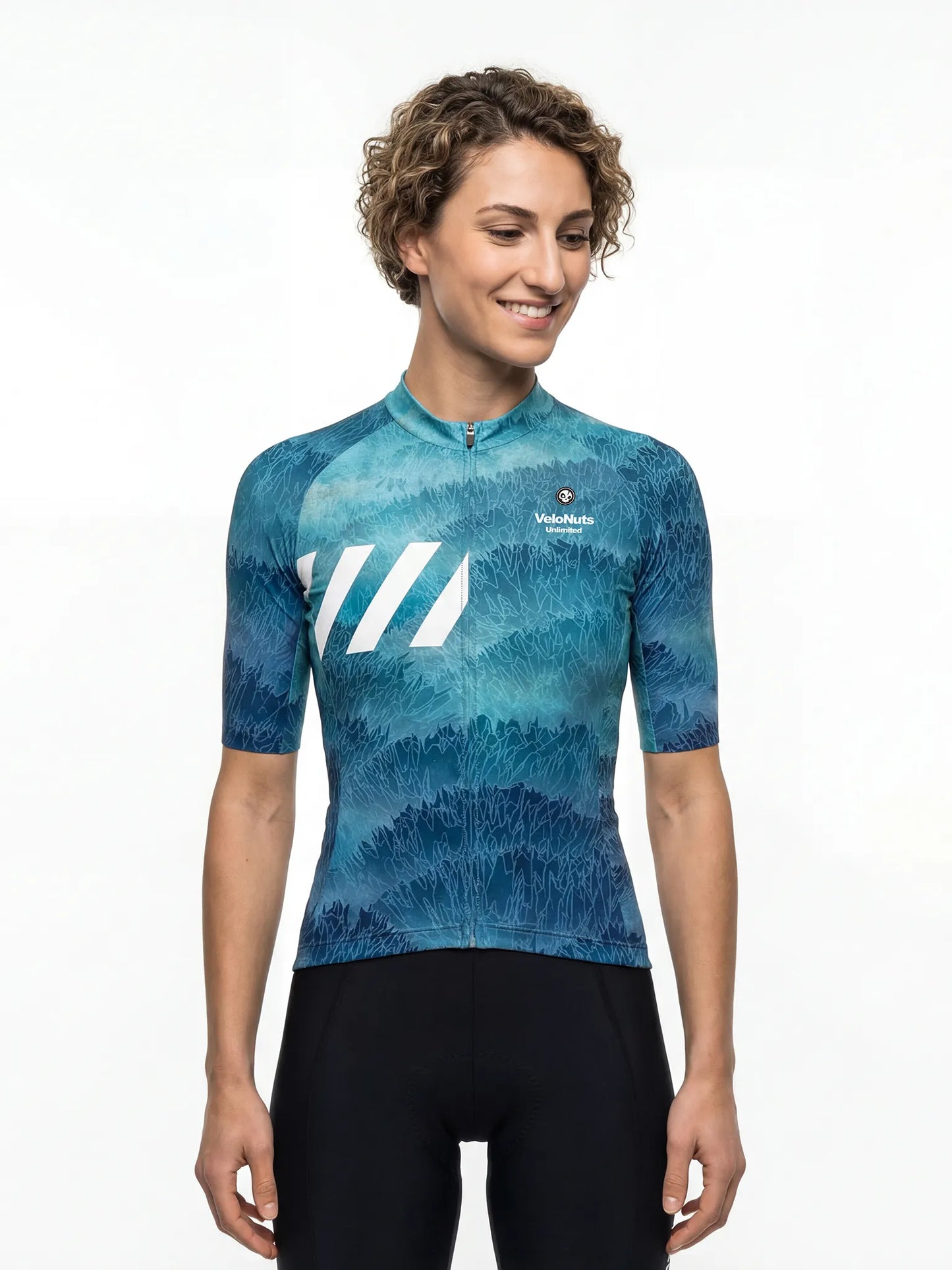 ROCKBROS dames fietsshirt Liquid Terrain ademend wielershirt Ice Reef Contour