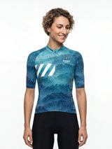 ROCKBROS dames fietsshirt Liquid Terrain ademend wielershirt Ice Reef Contour