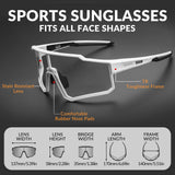ROCKBROS sportzonnebril uv400 met tr90 frame#stijl_witte fotochromische lens