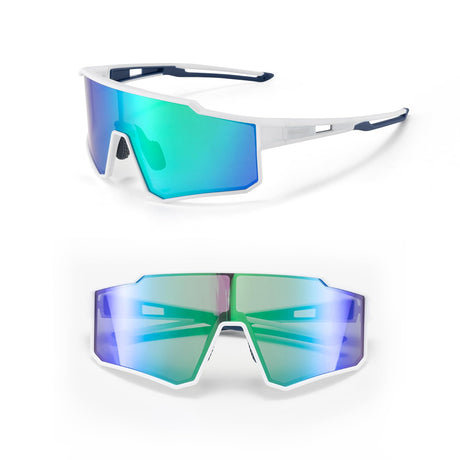ROCKBROS sportzonnebril uv400 met tr90 frame#stijl_witte gepolariseerde lens