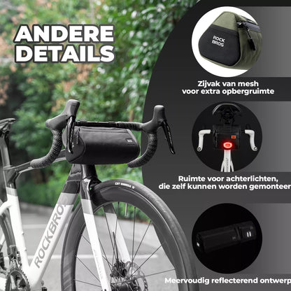 Afneembare 4-in-1 fietstassenset voor stuur, frame en zadel 2 L