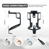 ROCKBROS lichte aluminium bidonhouder met stevige grip#Zwart