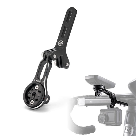 Aluminium fietscomputerhouder met dubbele accessoiremontage
