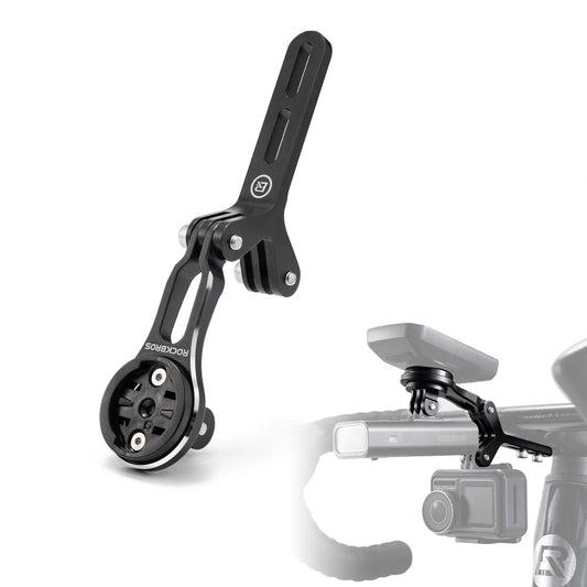 Aluminium Bike Computer Mount with Dual Accessory Mounts