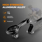 Aluminium fietscomputerhouder met dubbele accessoiremontage