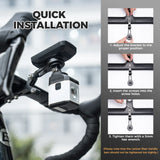 Aluminium fietscomputerhouder met dubbele accessoiremontage