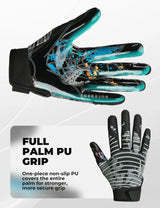 Americanfootballhandschoenen met extra grip voor volwassenen