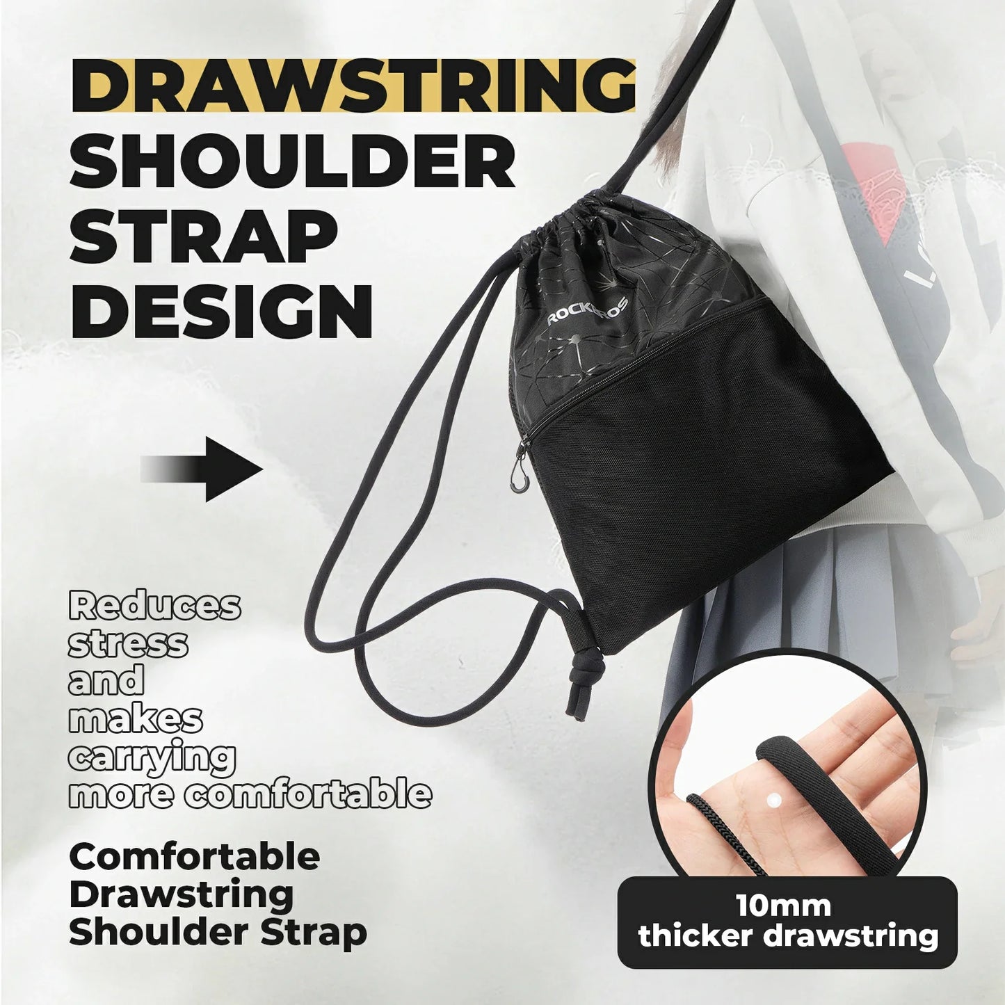 Backpack with Drawstring Sports Bag 9L Gym Bag