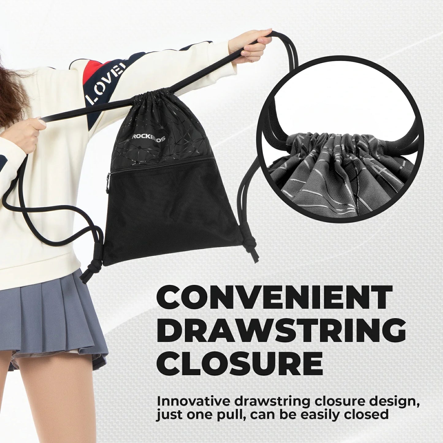 Backpack with Drawstring Sports Bag 9L Gym Bag