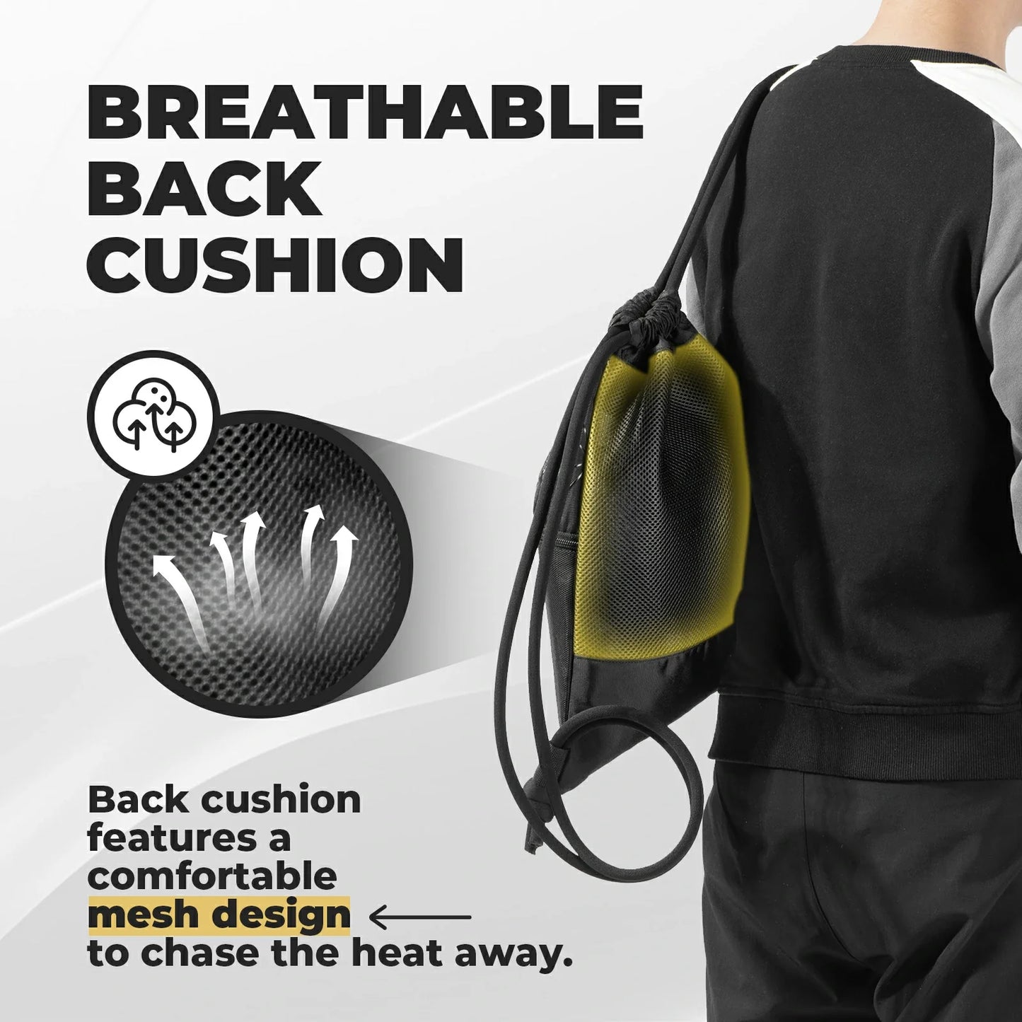 Backpack with Drawstring Sports Bag 9L Gym Bag