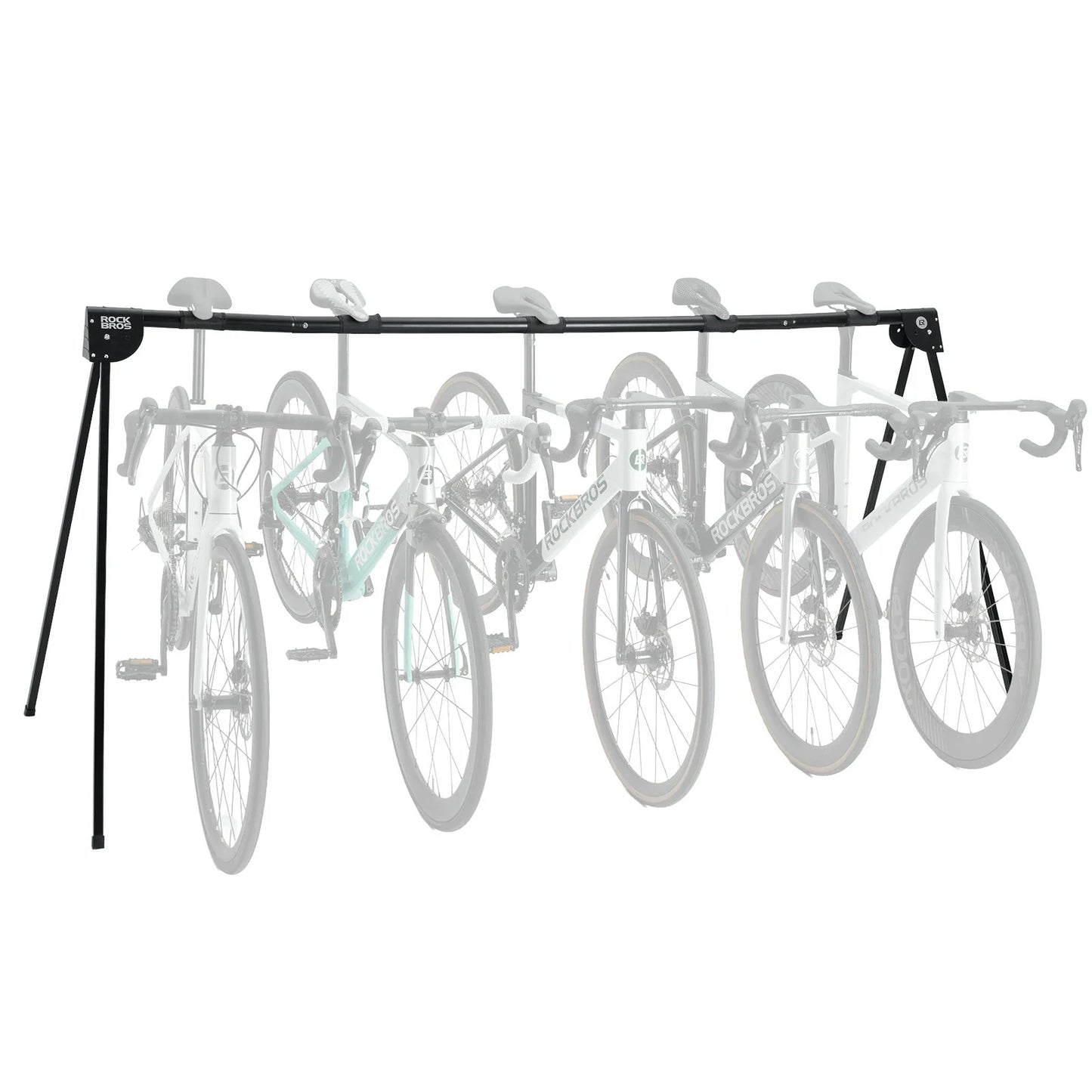 bicycle display stand for stable bike parking and storage at home or in the garage#Size_Five-bikes style