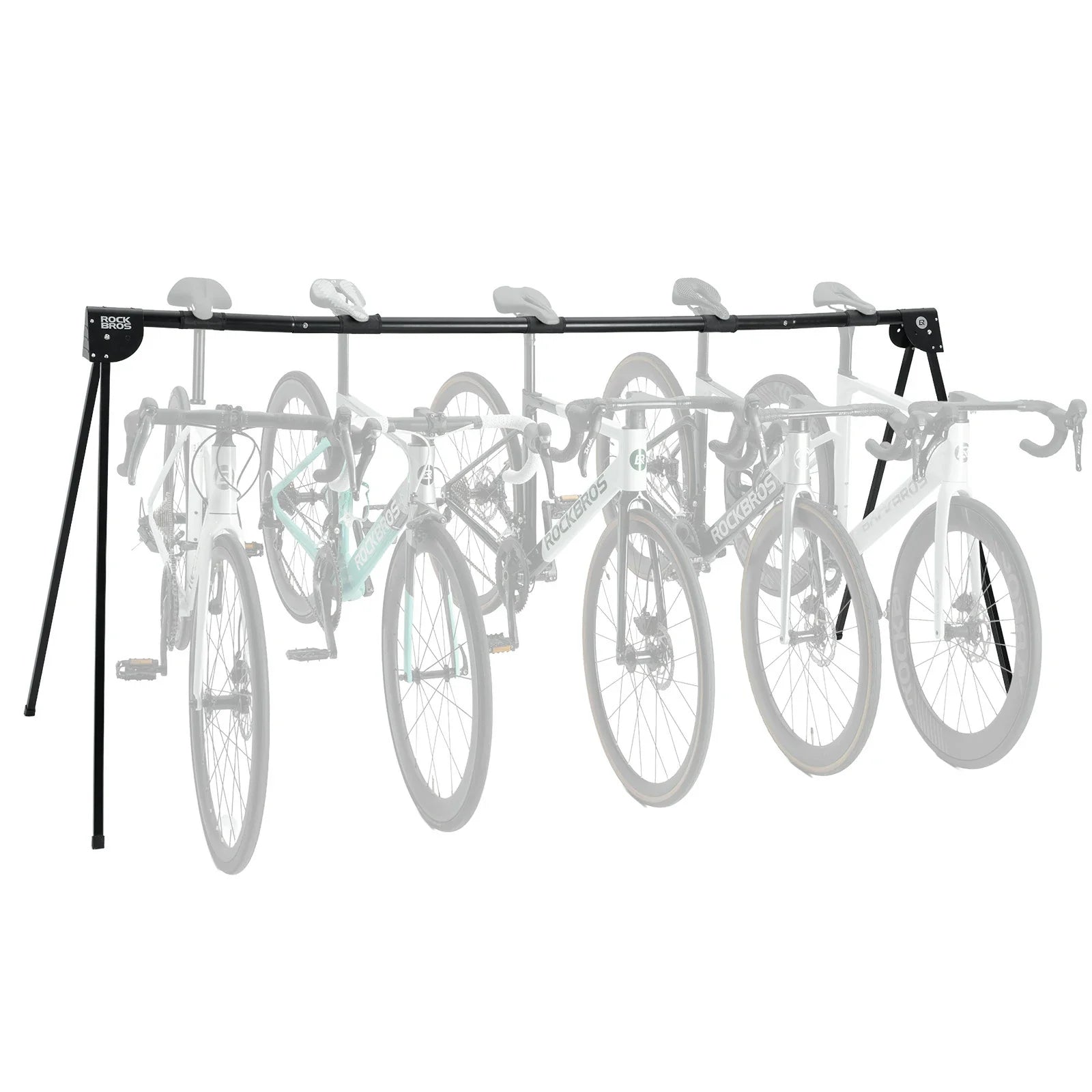 bicycle display stand for stable bike parking and storage at home or in the garage#Size_Five-bikes style
