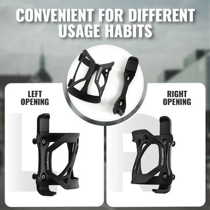 Bike bottle cage side open holder for road and mountain bikes